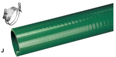 Kuriyama J400X100 Standard Duty PVC Suction Hose, 4.000" x 100'