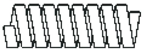 Alfagomma R1S1017-0154000 Steel Protective Flat Coil Sleeve, SSF, 0.61", 15.5 mm