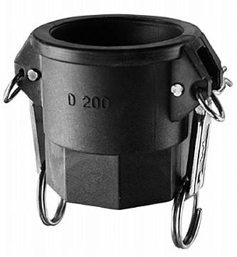 Kuriyama PPD100 Polypropylene Part D Female Coupler x Female NPT, 1"