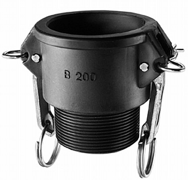 Kuriyama PPB300 Polypropylene Part B Female Coupler x Male NPT, 3"