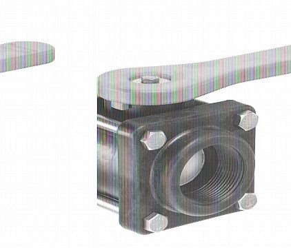 Kuriyama PPBV050 Polypropylene 4-Bolt Ball Valve, 1/2"