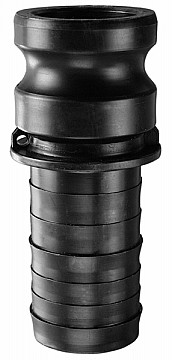 Kuriyama PPE300 Polypropylene Part E Male Adapter x Hose Shank, 3"