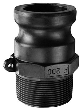 Kuriyama PPF200 Polypropylene Part F Male Adapter x Male NPT, 2"