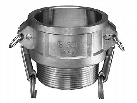 Kuriyama SS304-B075 Stainless Steel Part B Female Coupler x Male NPT, 3/4"