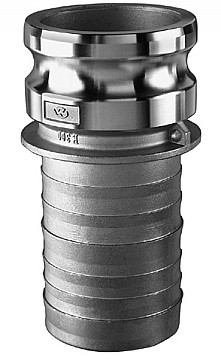 Kuriyama SS-E500 Stainless Steel Part E Male Adapter x Hose Shank, 5"