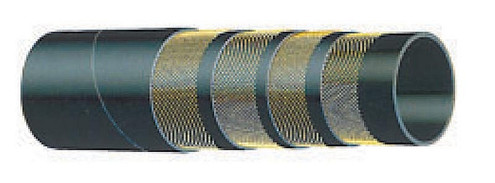 T740AA250X100 HD Steel-Reinforced, Concrete Pumping Hose, Black Cover, 2-1/2" ID, 12-1/2 Ft Coil