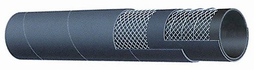 Kuriyama T600AA500X50 Hard Wall Marine Exhaust Hose, Black Cover, 5" ID