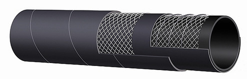 Kuriyama T604AA125X100 SAE 100 R4 Oil Return Hose, Black Cover, 1-1/4" ID