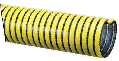 Kuriyama TY100X100 Tiger Yellow EPDM Suction Hose, 1.000"