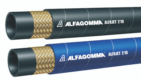 Alfagomma T8B3AE-06 Alfajet 210 Pressure Washer Hose, 0.380", 9.5 mm