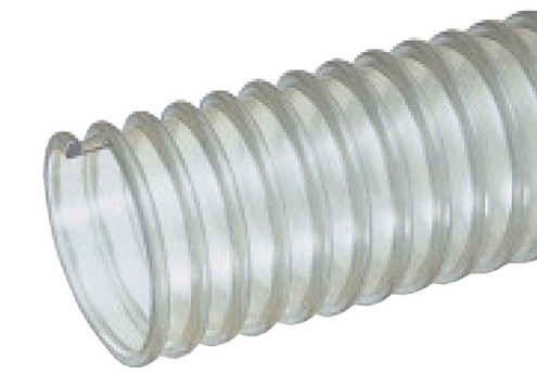 Kuriyama UVF800X50 Food Grade Polyurethane Ducting/Material Handling Hose, 8.000" x 50'