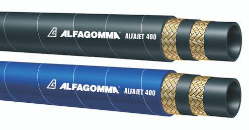 Alfagomma T8B4AE-08 Alfajet 400 Pressure Washer Hose, 0.500", 12.70 mm