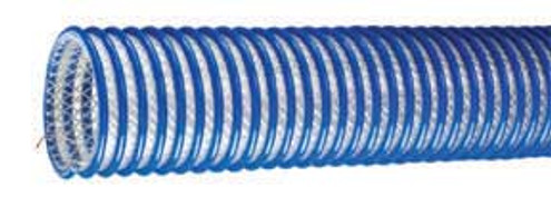 Kuriyama WE300X100 Food Grade PVC Material Handling Hose With Grounding Wire, 3.000" x 100'