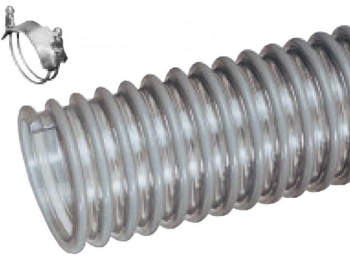 Kuriyama WH100X100 Standard Duty PVC Liquid Suction Hose, 1.000" x 100'