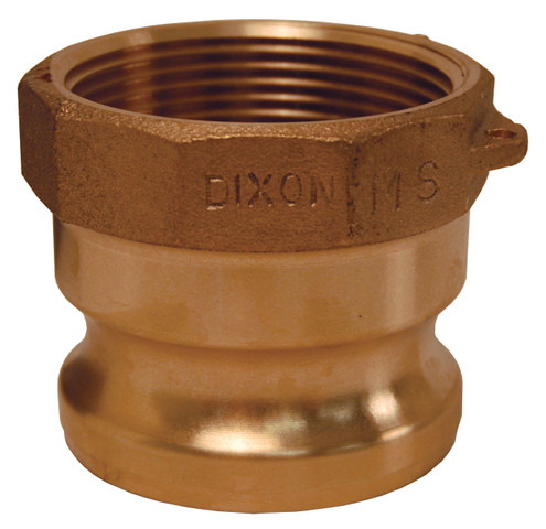 Dixon 500-A-BR 5" Brass Male Adapter x Female NPT