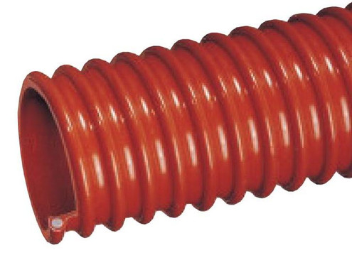 Kuriyama WOR400X100 Oil-Resistant Heavy Duty Convoluted OD PVC Hose, 4.000" x 100'