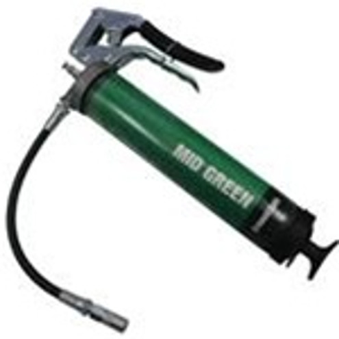 Oil Safe 330705 Pistol Grip Grease Gun - 12" Flexible Ext. - Mid Green