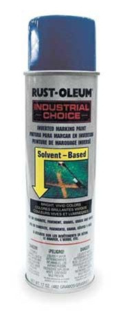 Rust-Oleum 203022 Caution Blue Marking Paint Aerosol,Size:20 oz.