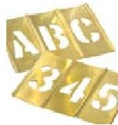 CH Hanson 10067 3/4'' Brass Letters & Number Set 45 pc