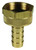 Dixon 5881012C 5/8" Brass Fem GHT Swivel w/Hex Nut 1" Shank Length