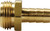 Dixon 5851212C 3/4" Male GHT Cplg Brass 1" Shank Length