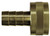 Dixon 5861012C 5/8" Fem GHT Cplg w/Round Nut Brass 1" Shank Length
