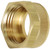 Dixon 5911212N Garden Hose Hex Nut w/Knurl Brass (3/4" GHT)