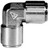 DIXON 6512 Push-In Union Elbows,Forged Brass