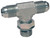 Dixon 6803-12 1-1/16"-12 Straight Thd Branch Tee (2) M-SAE 37 Deg x M-SAE O-Ring, Steel
