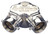 Dixon 90DCS4025F-C 90 DGR 4" FNPT X 2.5" FNST DBL CLAPPER SIAMESE - CHROMED