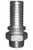 Blastline MS4-4 Hex Air Hose Nipples Hose: 1/4" Thread: 1/4