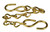 Dixon CH-B-24 24" Brass Jack Chains with S Hooks