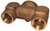 Dixon CDMHCB60230 STRAIGHT 6" NPT X (2) 3" NPT CONCEALED HYDRANT BODY-BRASS