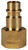 Dixon CJ2F3-B 1/4" HI-FLO NIPPLE, 3/8" NPTF BRASS Body Material: BRASS Body Size: 1/4"