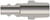 Dixon D2M2-S 1/4" IND NIPPLE, 1/4" M-NPTF, 303SS Body Material: 303 STAINLESS Body Size: 1/4"