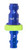 Legacy A72640CHPO-X ColorConnex? Plug Auto 1/4" Body 3/8" Push Lock Barb blue