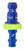 Legacy A72440CHPO-X ColorConnex Plug Auto 1/4" Push Lock Barb Blue