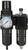 Dixon D18-04M 1/2" Combo Unit w/Manual Drain Transparent Bowl & Guard (150 SCFM)
