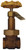 Dixon DBGV75 3/4" Domestic Brass Gate Valve Malleable Iron Hand Wheel, FNPT