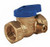 Legend Valve 102-515 1" T-3100 Gas Ball Valve, Lever Handle w/ Side Tap