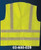 Cortina 03-600-029L Vest, ANSI Class 2, Velcro Front, Lime w/2" Silver Refl. L