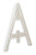 Cortina 97-01-004 A-Frame, 2 Board, White, ADA compliant to MUTCD 6F.58