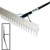 Midwest Rake 12536 36" Double Play/Dual Purpose Rake, 66" Blue AH