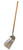 Midwest Rake 49061 #10 Aluminum Scoop, 48" Wood Handle