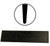 Midwest Rake SP50057 60" x 3" Round Edge Tapered Black Rubber Squeegee Blade