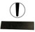 Midwest Rake SP50055 36" x 3" Round Edge Tapered Black Rubber Squeegee Blade