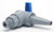 SMC PVC 657-6MTB-F Ball Valve, 3/8 In, MNPT x T Barb, PVC