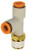 SMC KQ2Y07-35S Male Run Tee, 1/4 x 1/4 In, Tube x NPT