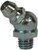 Dixon GWHZ445 45 Deg 1/4"-28 Tapered SAE-LT, Zinc Plated Steel for Whip Hose