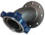 Dixon HUM206400FLG-45 4" Male Hammer Union x 125# Flange 45 Deg Elbow,Nut & Buna O'Ring,Fig 206